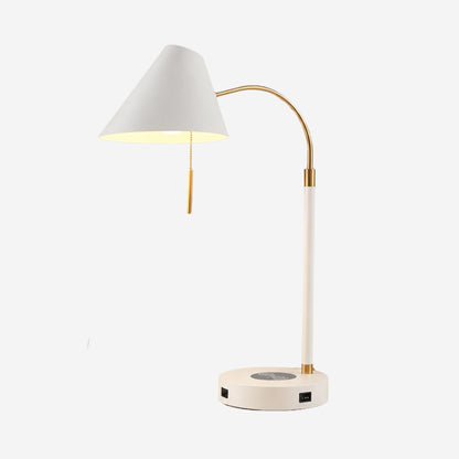 lampe a bureau blanche variante produit scandinave station de charge