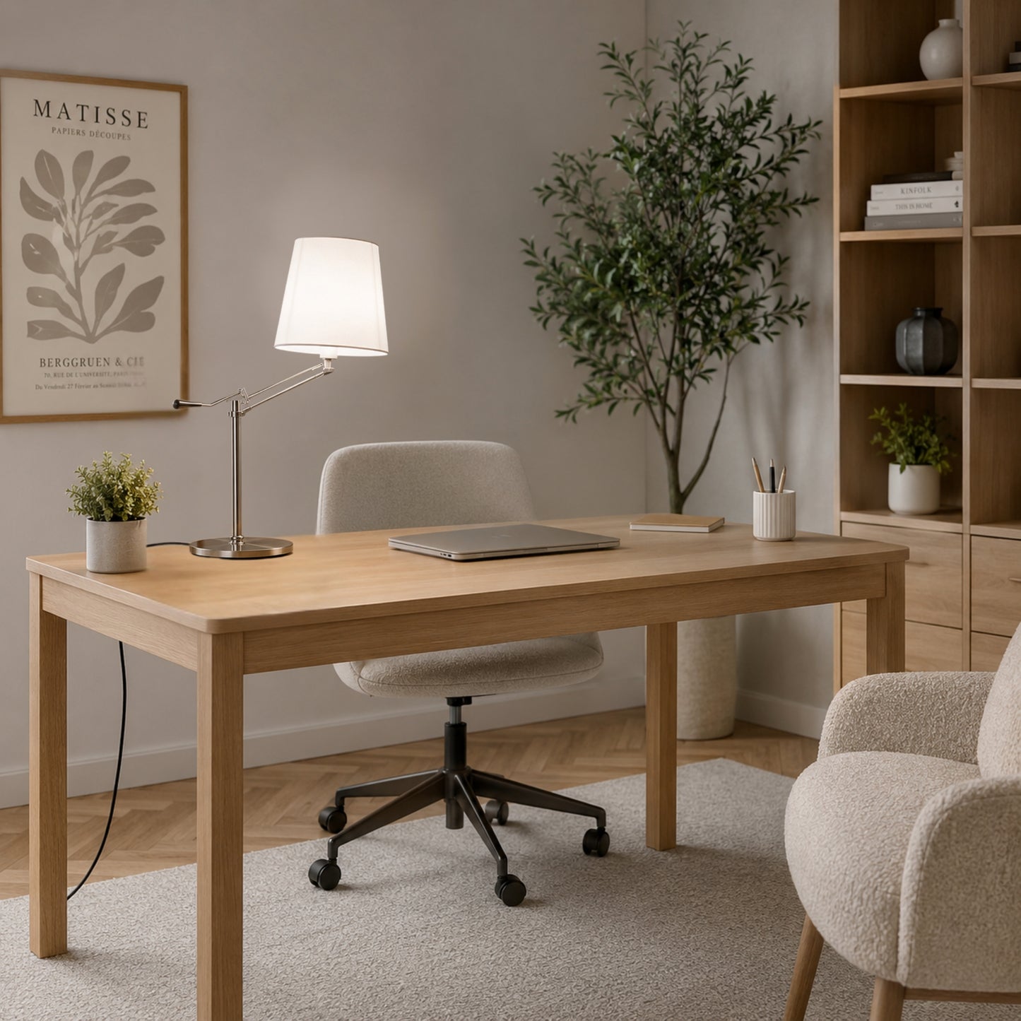lampe a bureau sur bureau bras articule design