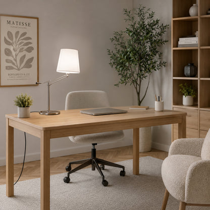 lampe a bureau sur bureau bras articule design