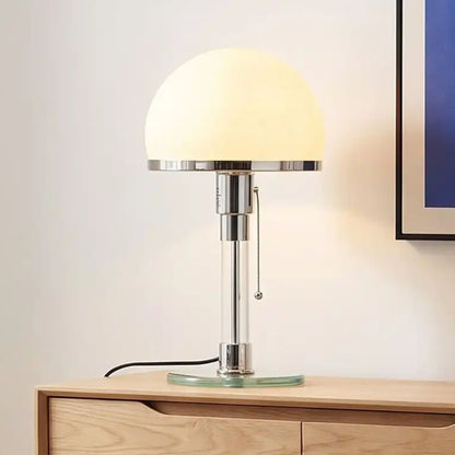lampe à poser design sejour bauhaus nordique verre depoli