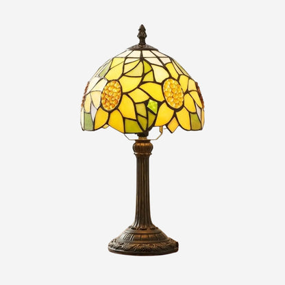lampe a poser fiche produit tiffany jaune tournesol