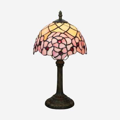 lampe a poser fiche produit tiffany rose cerisier