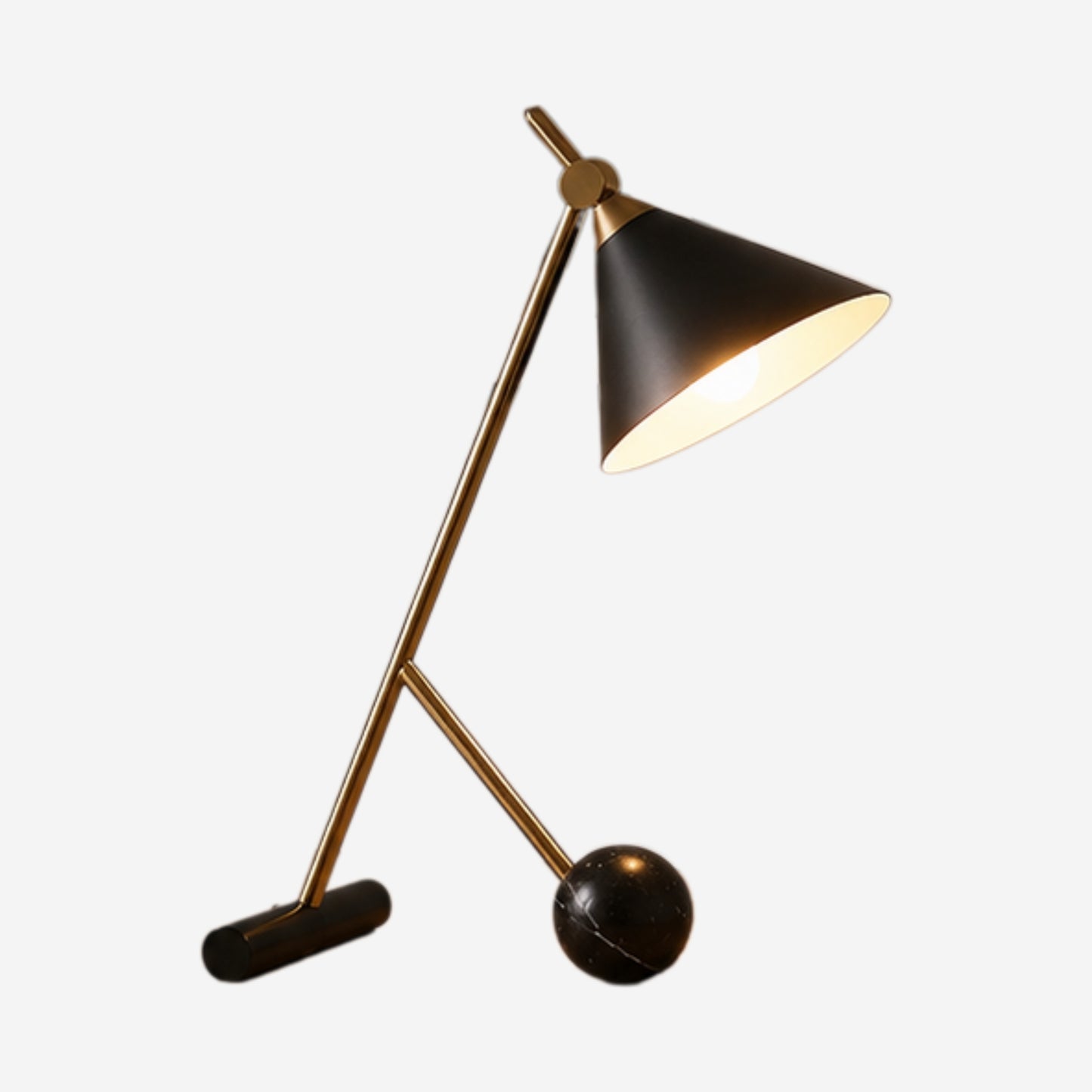 Lampe a bureau noir variante produit equilibre art deco