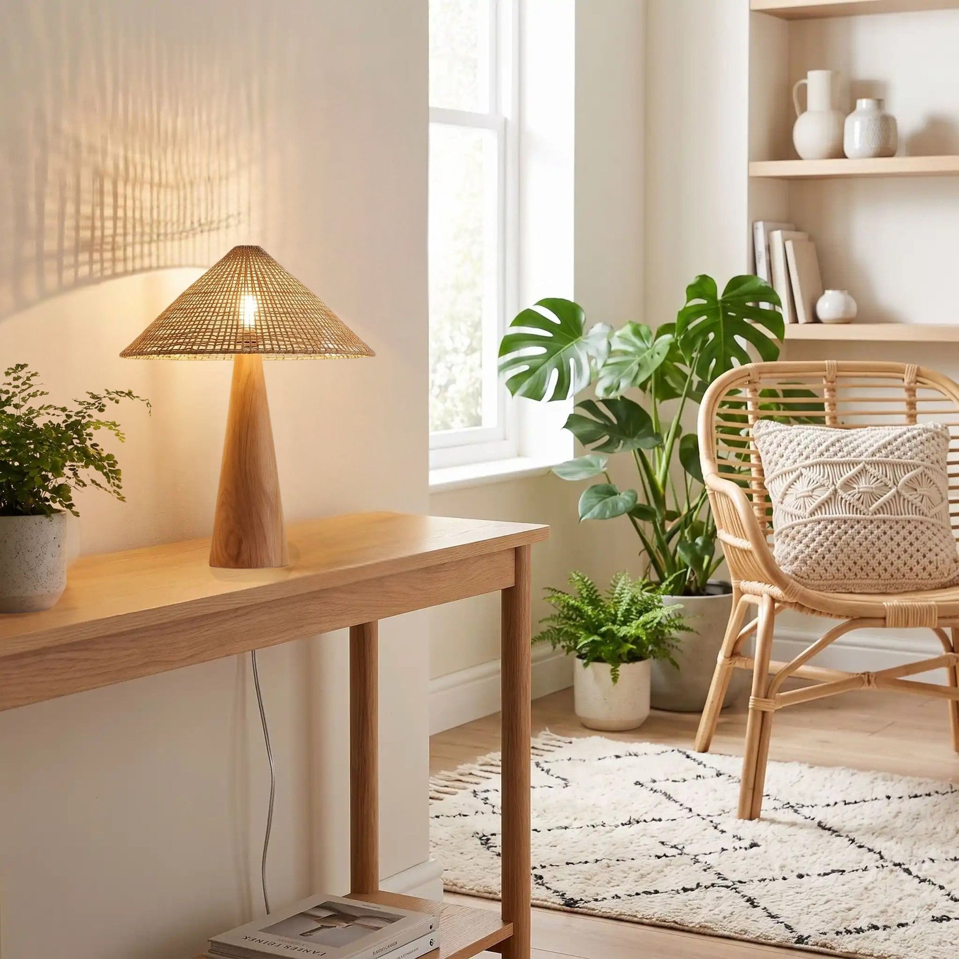 lampe à poser salon console elegance scandinave et boheme chic