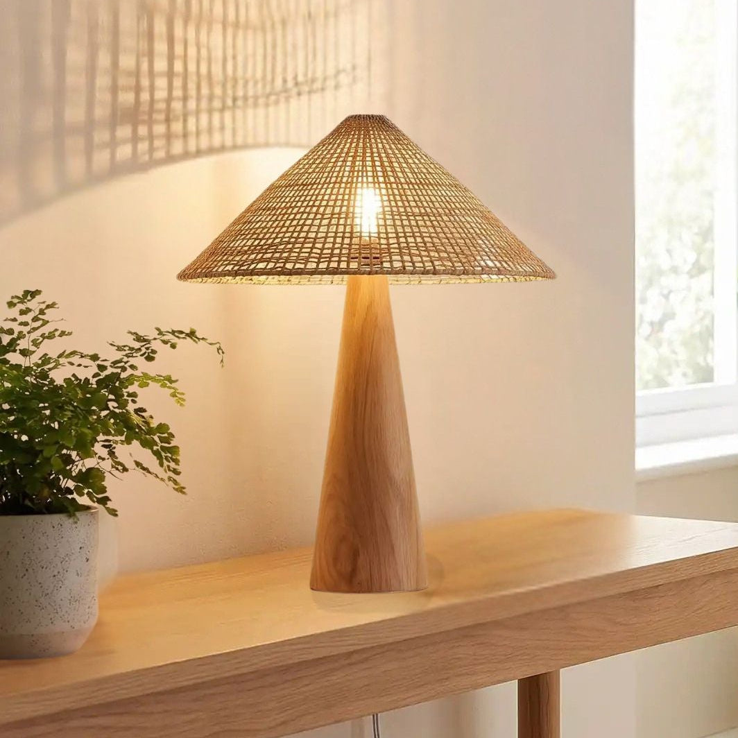 lampe à poser salon console vu rapproche elegance scandinave et boheme chic