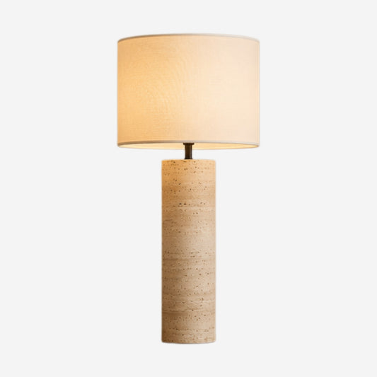 lampe à poser salon fiche roche de travertin naturelle