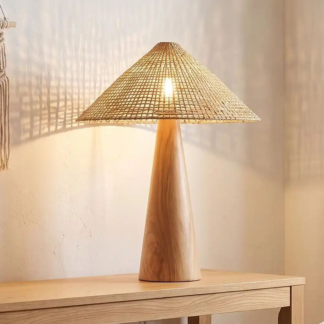 lampe à poser salon sur console vu rapproche elegance scandinave et boheme chic