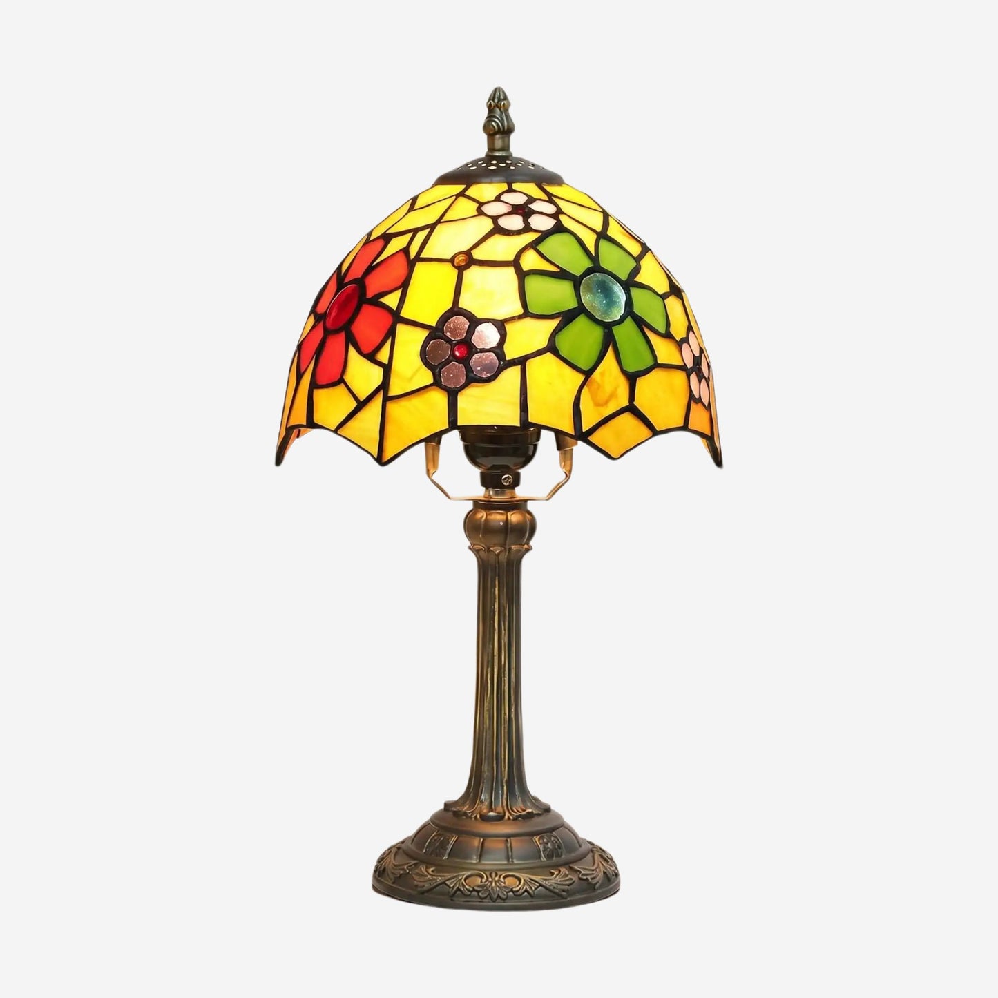 lampe a poser variante produit tiffany floral colore