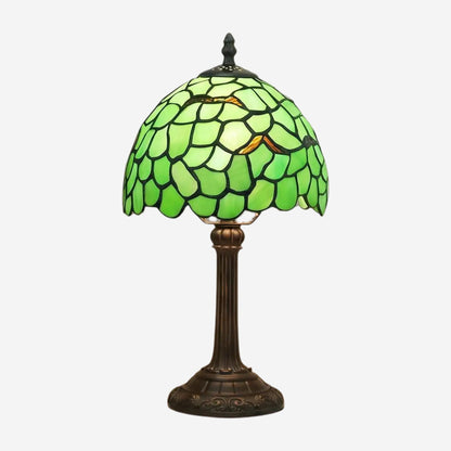 lampe a poser variante produit tiffany vert motif feuilles