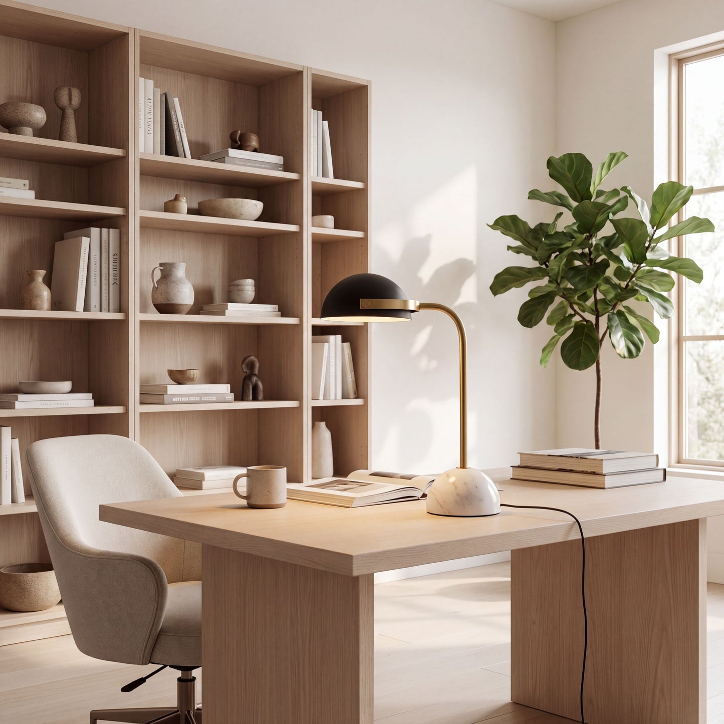 lampe bureau avec bibliotheque marbre dore