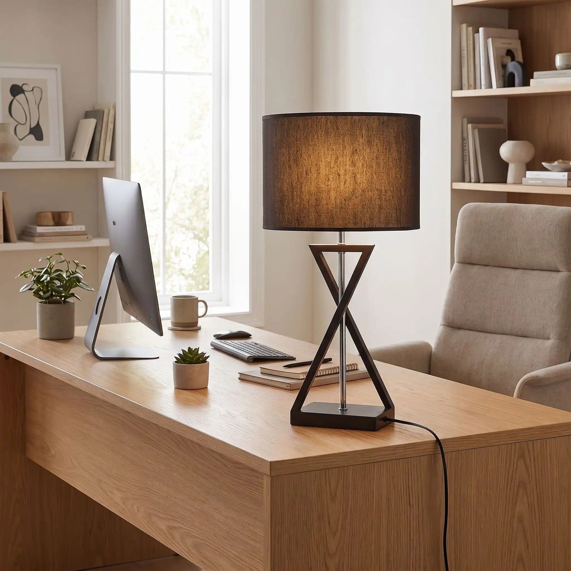 lampe bureau avec fenetre elegance design contemporain
