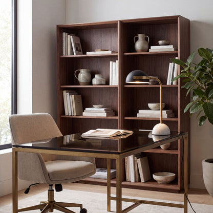 lampe bureau bibliotheque marbre dore