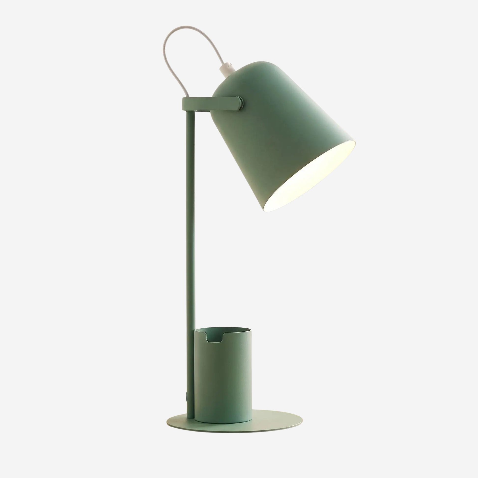 lampe bureau vert support vide variante produit multifonction organisateur