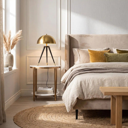 lampe champignon chambre doree mid century