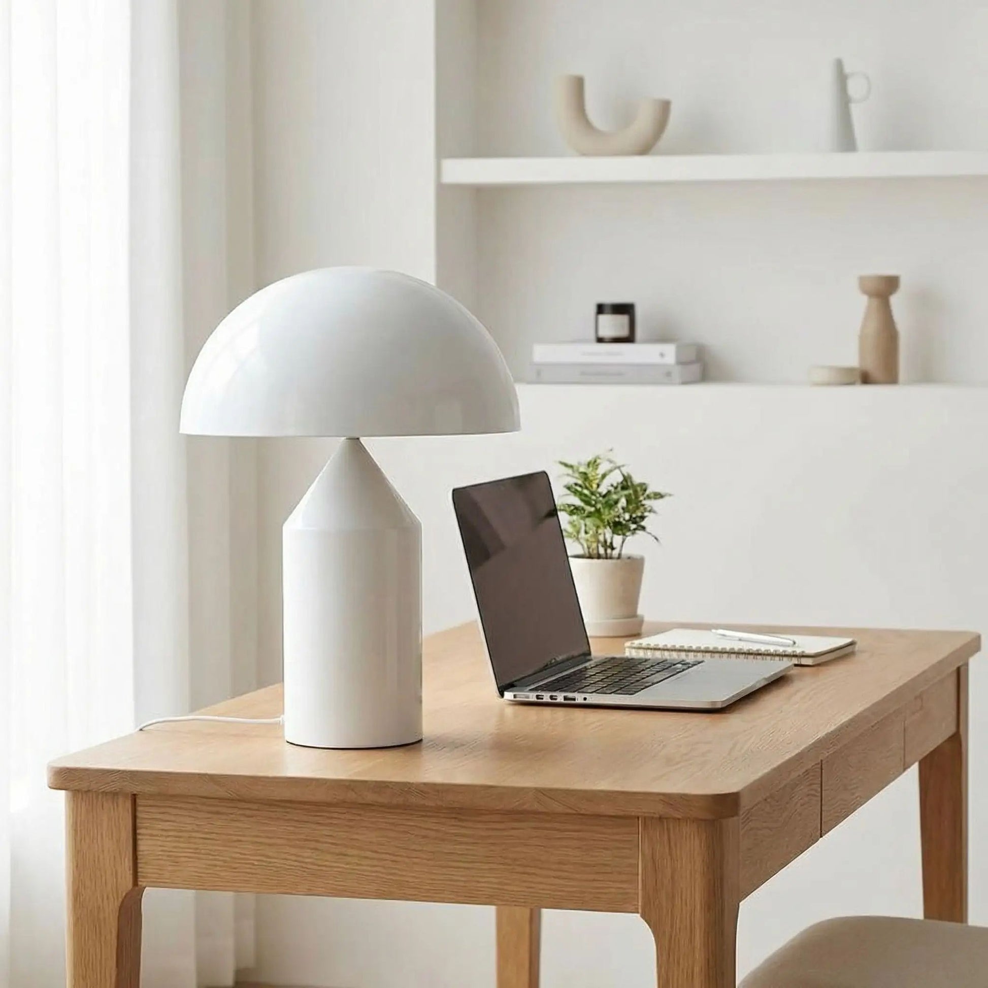 lampe champignon couleur blanc bureau creative moderne