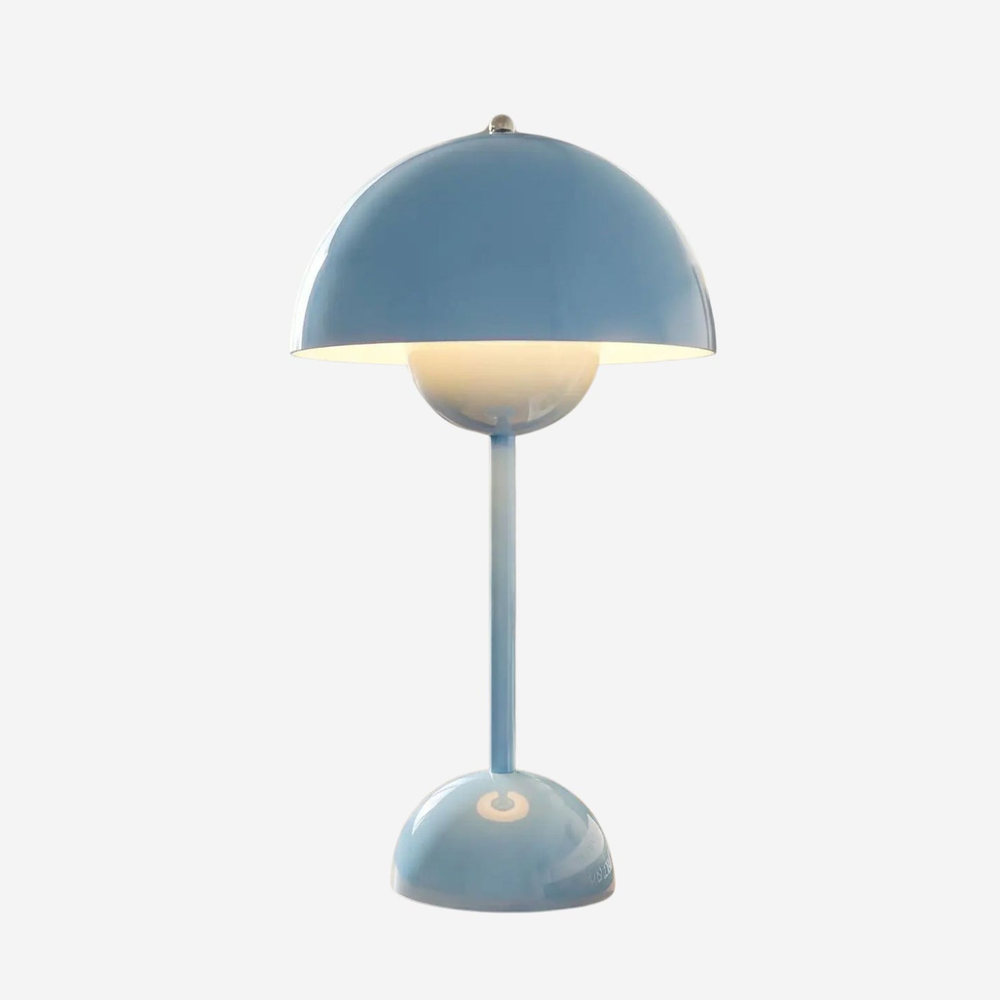 lampe champignon couleur bleu rechargeable fiche produit design italien rechargeable