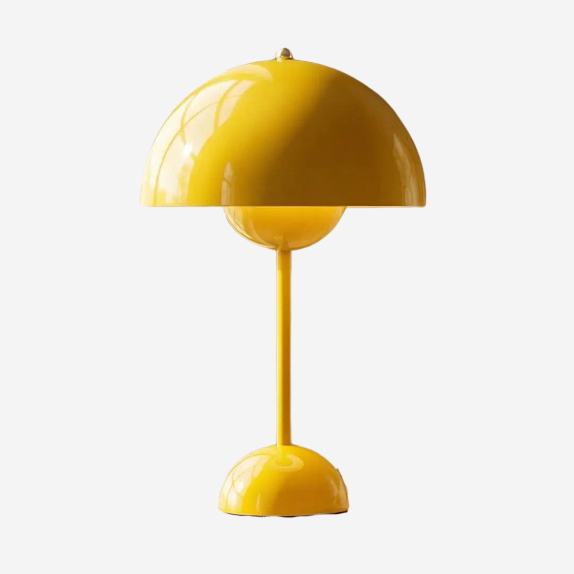 lampe champignon couleur jaune fiche produit design italien rechargeable