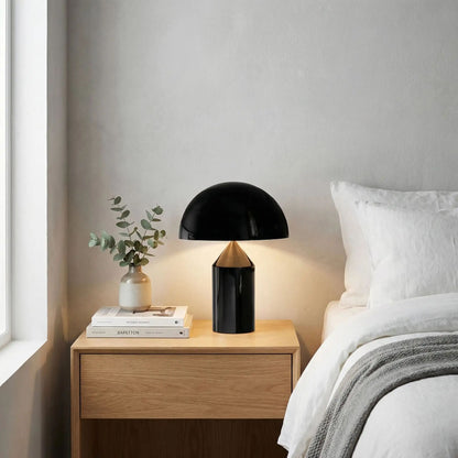 lampe champignon couleur noir table chevet creative moderne