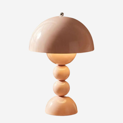 lampe champignon couleur peche variante produit artistique rechargeable