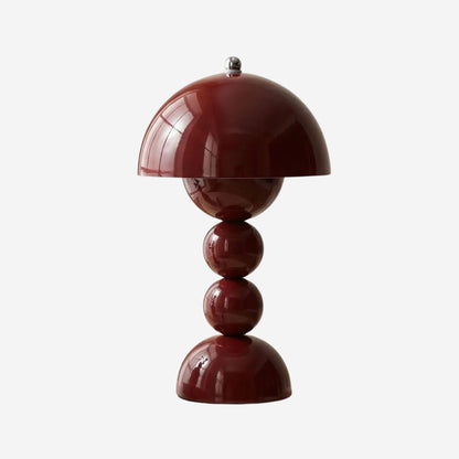 lampe champignon couleur rouge vin variante produit artistique rechargeable