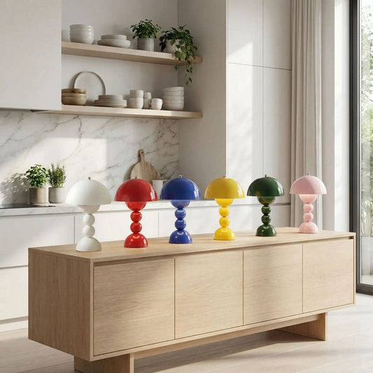 lampe champignon differentes couleurs artistique rechargeable