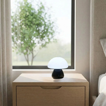 lampe champignon noir temperature blanc froid mini tactile rechargeable