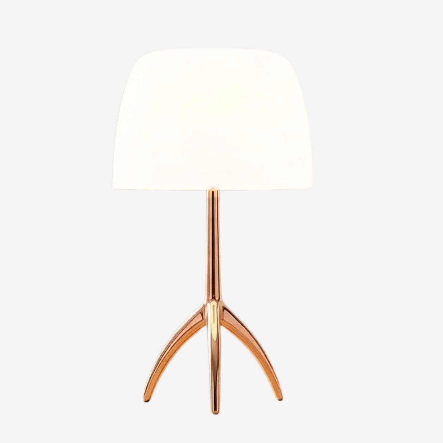 Lampe champignon orange verre soufflé
