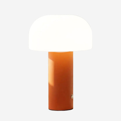 lampe champignon orange couleur orange temperature blanc neutre fiche produit tactile rechargeable