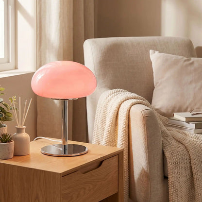 lampe champignon orange Prise USB Cosy rose séjour lumière douce