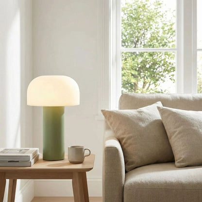 lampe champignon orange couleur vert temperature blanc chaud tactile rechargeable