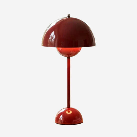 lampe champignon rouge vin fiche produit design italien rechargeable