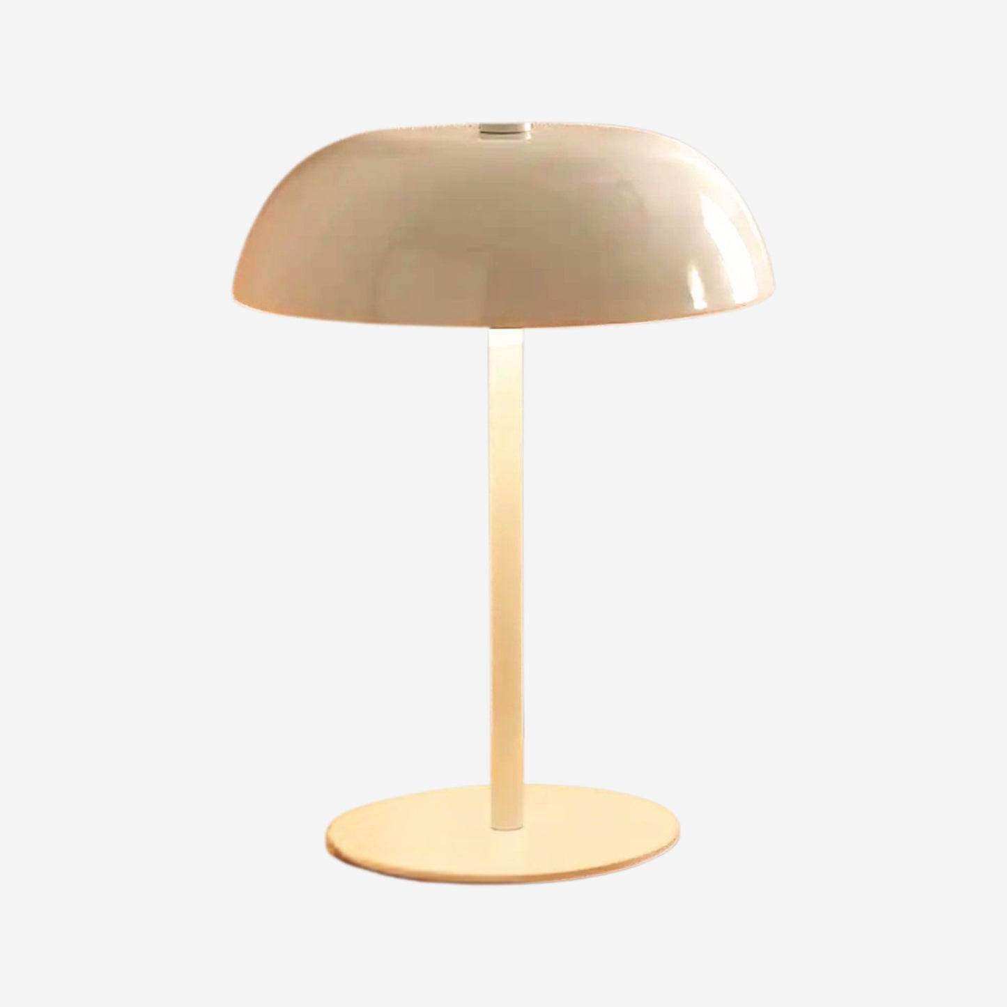 Lampe champignon sans fil Rechargeable 3 ambiances couleur blanc fiche produit pour tous les espaces.