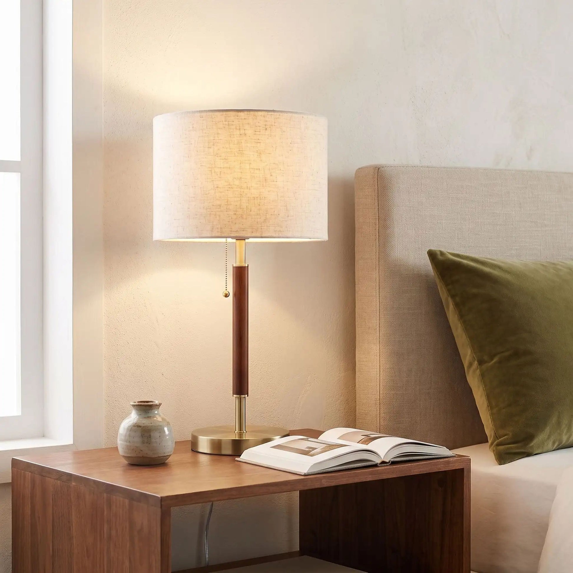 lampe chevet chambre vintage mid-century