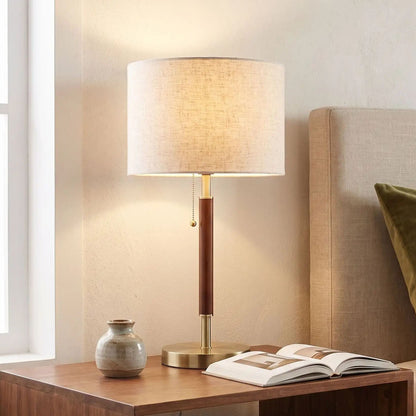 lampe chevet chambre vu rapproche vintage mid-century
