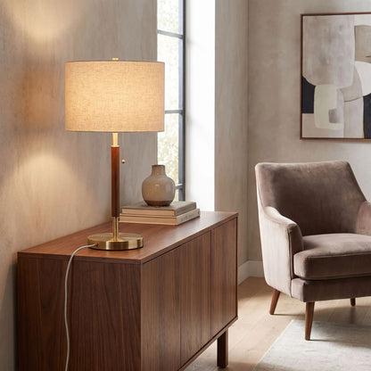 lampe chevet console sejour vintage mid-century