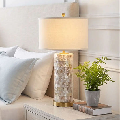 lampe chevet duo lampe vu rapproche coquillage naturel