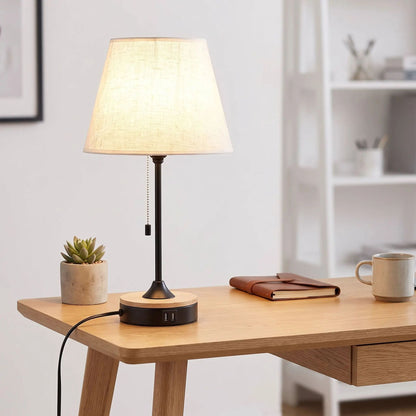 lampe de bureau avec carnet design scandinave ports usb pratiques