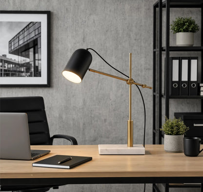 lampe de bureau avec ordinateur scandinave articulee