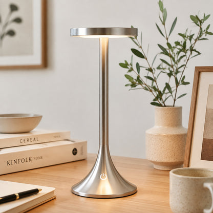 lampe de bureau led argent dans bureau scandinave design contemporain epure