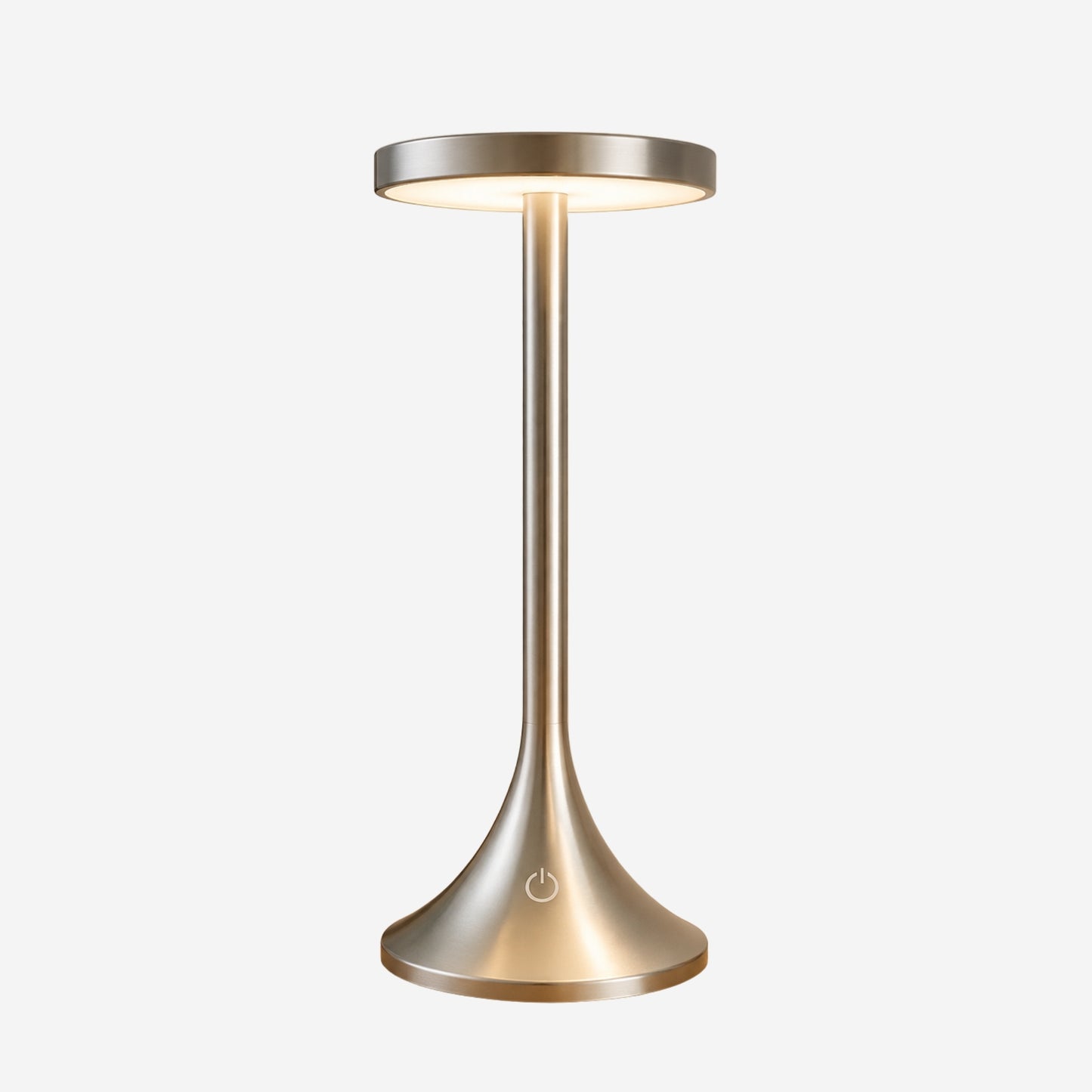 lampe de bureau led argent variante produit design contemporain epure