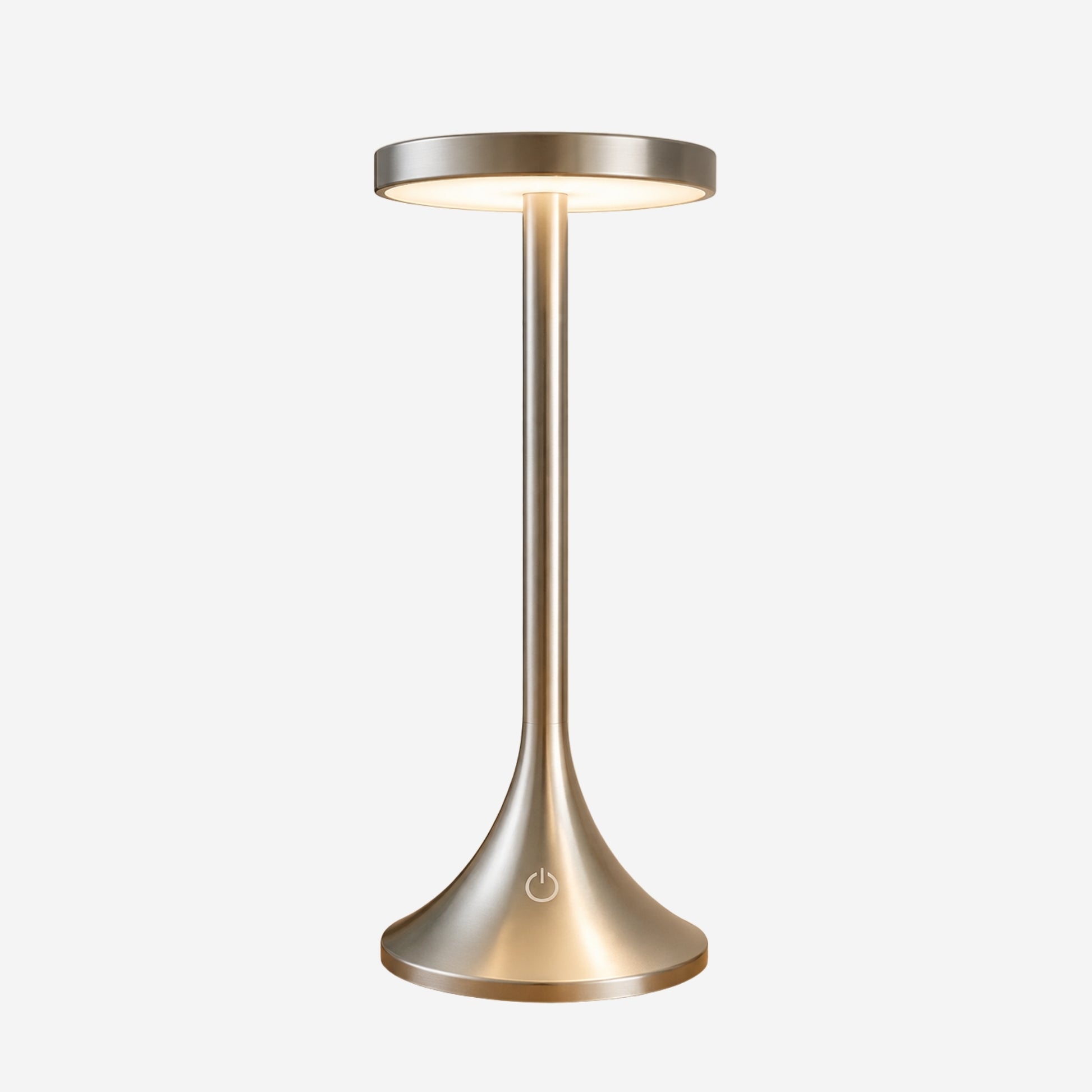 lampe de bureau led argent variante produit design contemporain epure