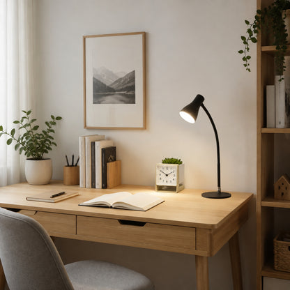lampe de bureau led blanc froid usb influence scandinave