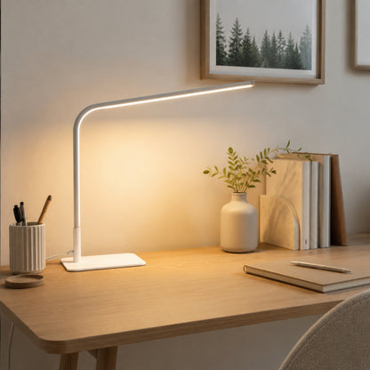 lampe de bureau led blanche avec cadre minimaliste ultra-fine