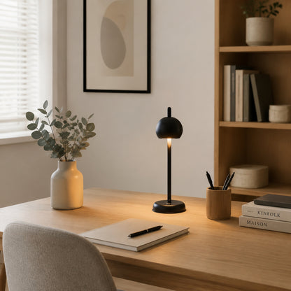 lampe de bureau sans fil avec livres rechargeable minimaliste moderne
