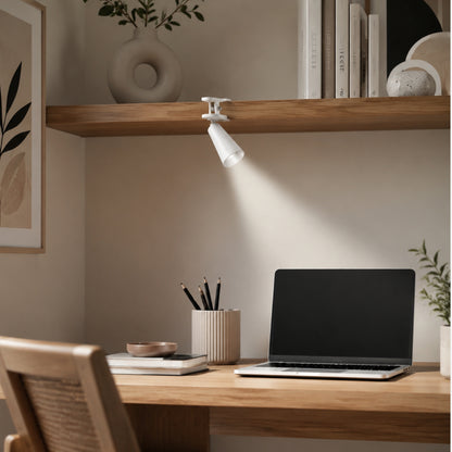 lampe de bureau sans fil pince avec porte crayons magnetique 3 en 1