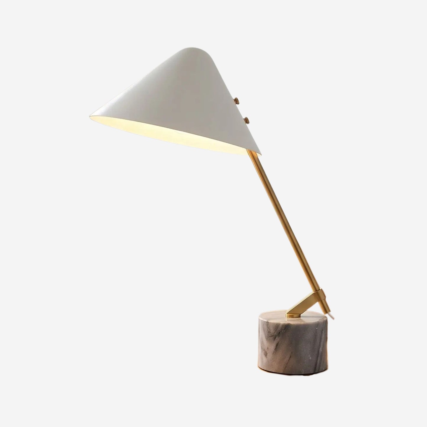lampe de bureau table variante produit elegante doree et marbre blanc