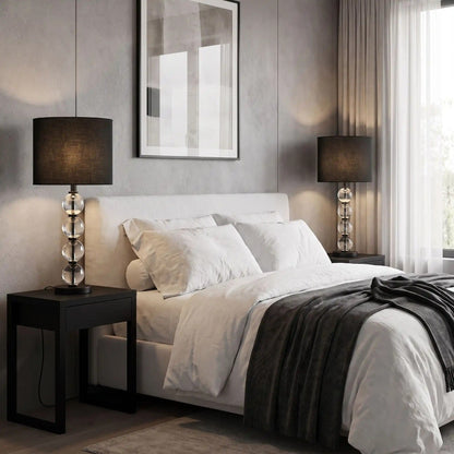 lampe de chevet chambre duo de lampe light luxury raffine