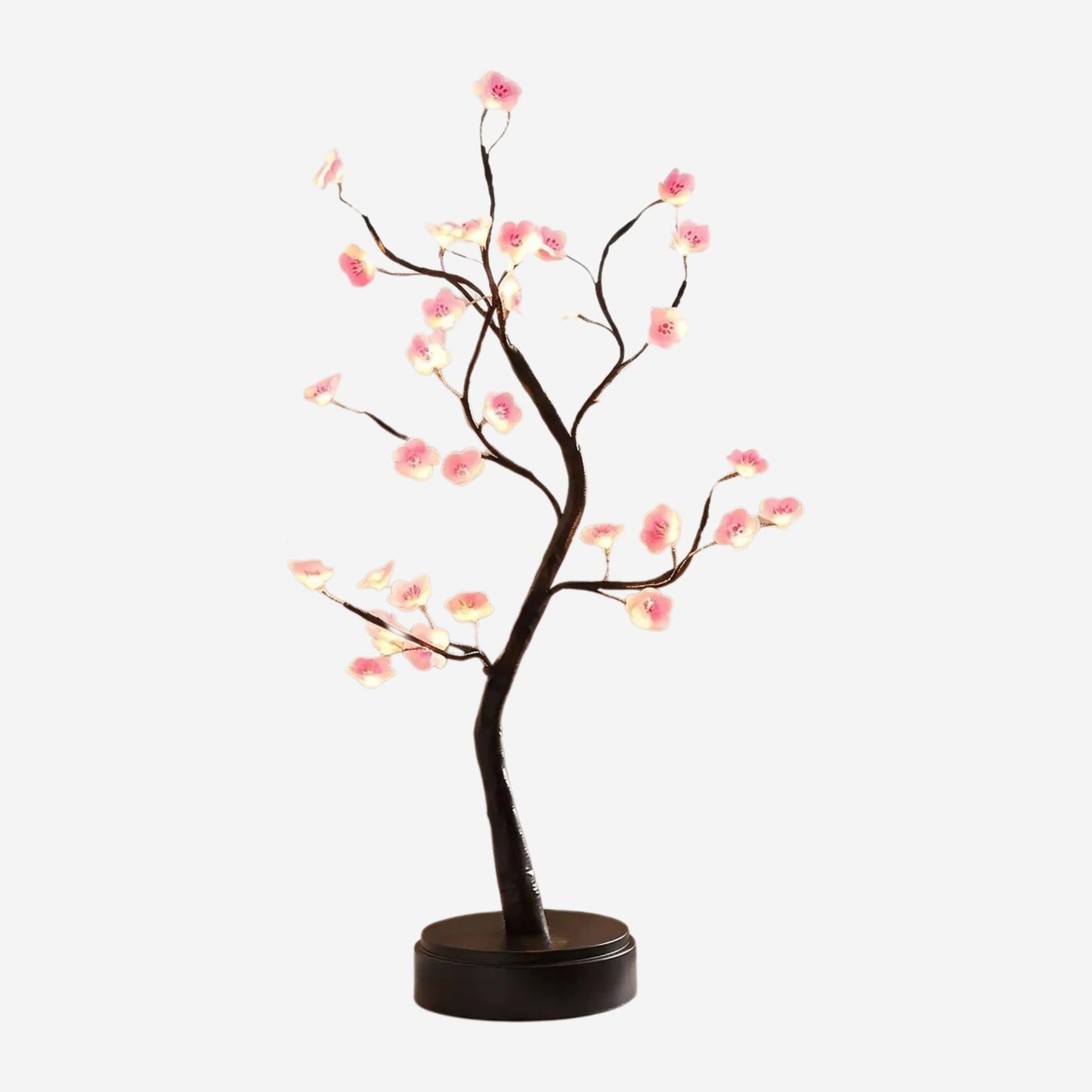 lampe de chevet design fiche produit fleurs de prunier rose led