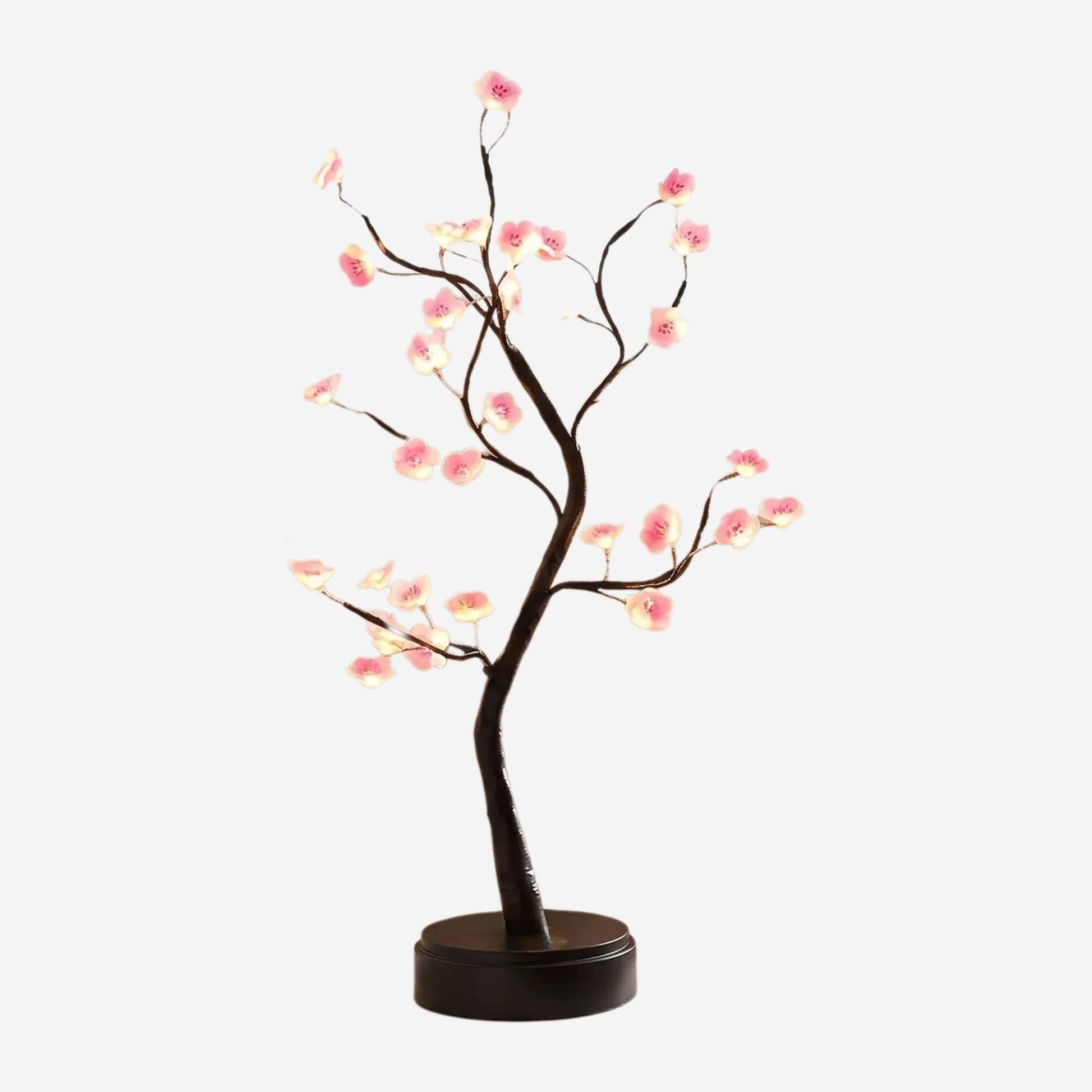 lampe de chevet design fiche produit fleurs de prunier rose led