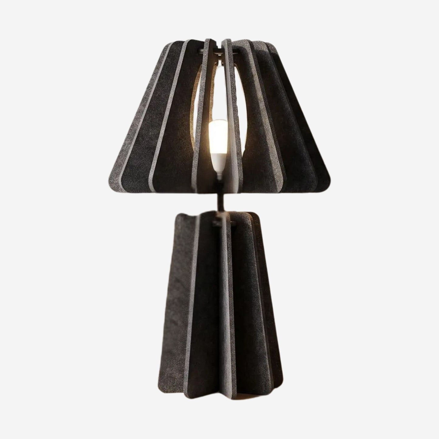 lampe de chevet design gris fonce fiche produit ecoresponsable pet recycle